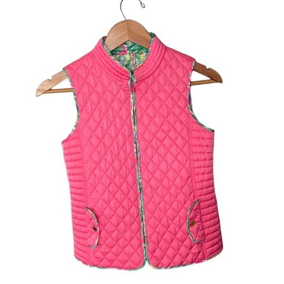 Lilly Pulitzer Jackets & Blazers - Lilly Pulitzer Pink Quilted Vest